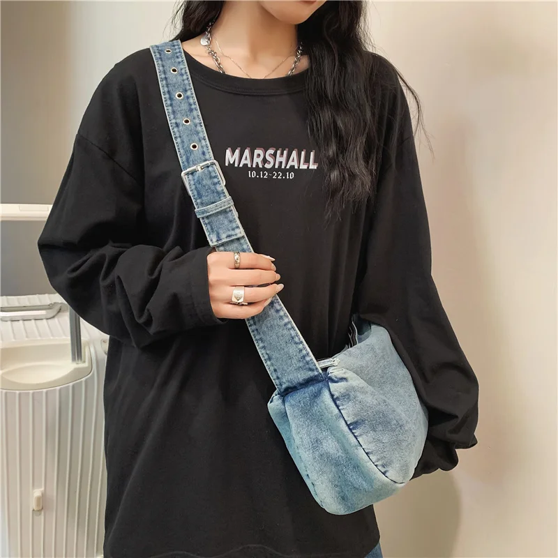 Belt Denim Women's Bag 2023 New Jeans Messenger Bag Y2K Shoulder Bag Cowboy Eco Bag Korean Shopping Satchels Canvas Handbags Ins
Belt Denim Women's Bag 2023 New Jeans Messenger Bag Y2K Shoulder Bag Cowboy Eco Bag Korean Shopping Satchels Canvas Handbags Ins