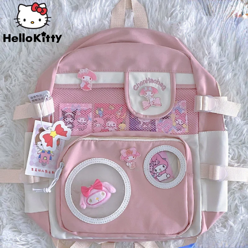 Sanrio Kuromi Fashion Backpack Y2k Girl New Cartoon Canvas Cute Schoolbags Harajuku Style My Melody Shoulder Bags Women Handbags
Sanrio Kuromi Fashion Backpack Y2k Girl New Cartoon Canvas Cute Schoolbags Harajuku Style My Melody Shoulder Bags Women Handbags