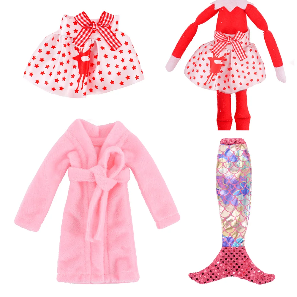 Christmas Elf Doll Clothes Snowman Sleeping Bag Pink Bathrobe Mermaid Skirt Children Toys Accessories Birthday Gift
Christmas Elf Doll Clothes Snowman Sleeping Bag Pink Bathrobe Mermaid Skirt Children Toys Accessories Birthday Gift