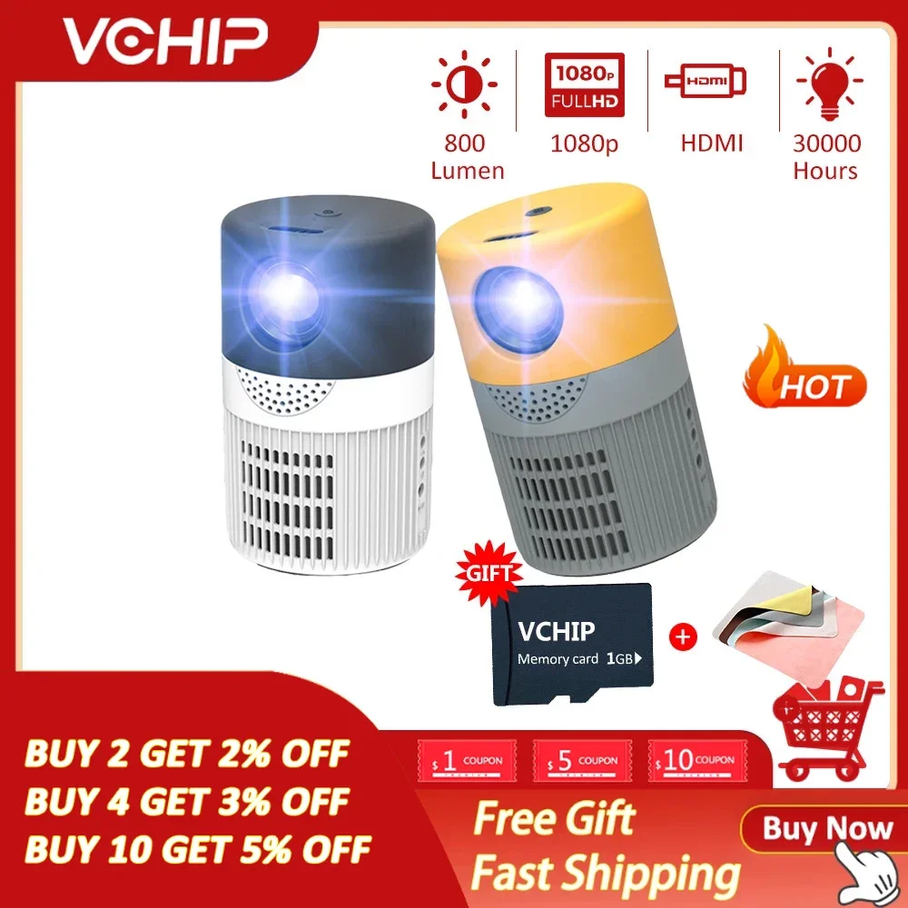 VCHIP YT400 Projector mini projector Home Proyector For Home Theater 1080P WiFi Portable Media Player проектор
VCHIP YT400 Projector mini projector Home Proyector For Home Theater 1080P WiFi Portable Media Player проектор