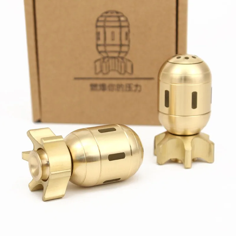 New Brass Desktop Jewelry Fingertip Gyro Torpedo Shape Decompression Edc Black Technology Adult Decompression Toy Papa Coin
New Brass Desktop Jewelry Fingertip Gyro Torpedo Shape Decompression Edc Black Technology Adult Decompression Toy Papa Coin