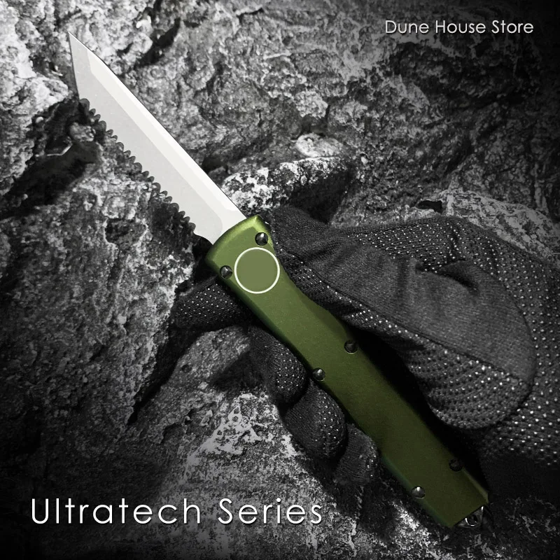 Нож MT Ultratech Series UT UTX OTF Ultra Tech боевой тактический Мультитул с зеленой ручкой для