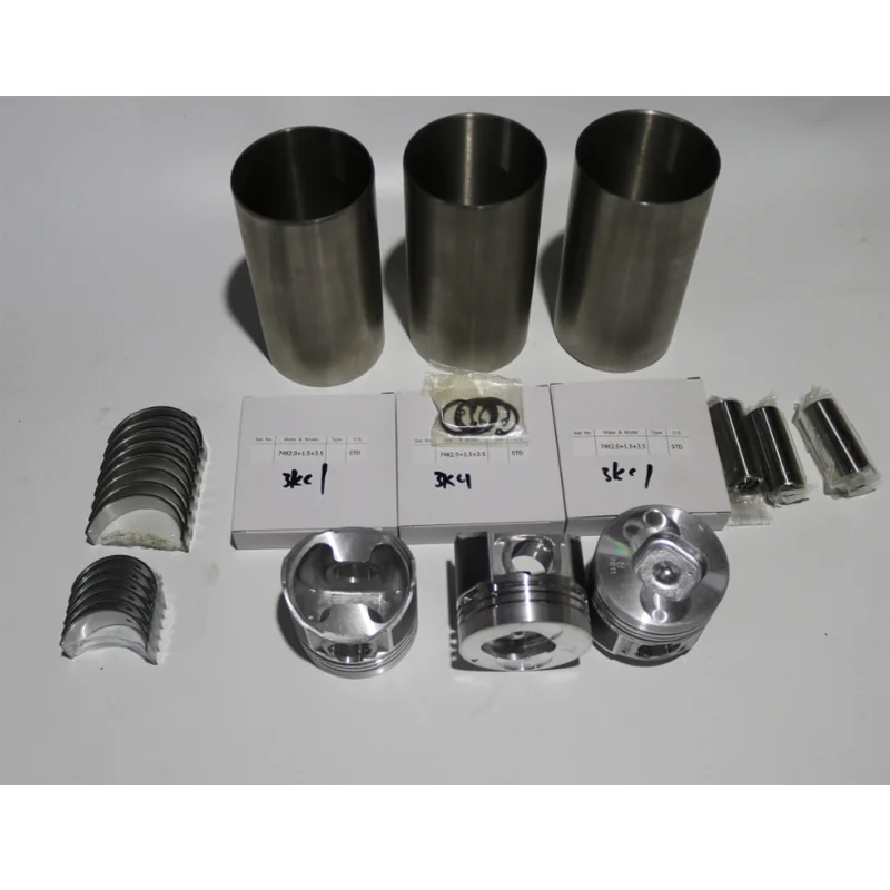 For Isuzu 3KC2 rebuild overhau kit piston liner gasket bearing excavator use 
For Isuzu 3KC2 rebuild overhau kit piston liner gasket bearing excavator use