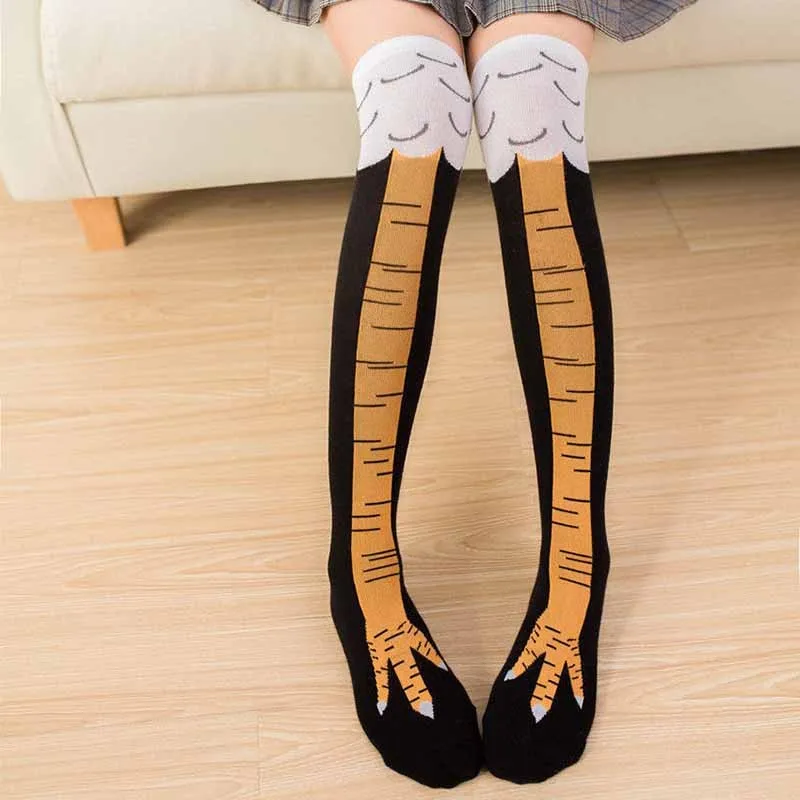 Chicken Paw Stocking Women Spring Autumn Winter Over-knee Pressure Thin Leg Long Stockings Middle High School Girls Funny Socks
Chicken Paw Stocking Women Spring Autumn Winter Over-knee Pressure Thin Leg Long Stockings Middle High School Girls Funny Socks