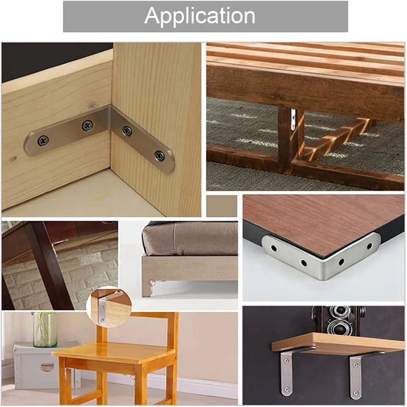 50Pack L Bracket Corner Braces Stainless Steel Heavy Duty Shelf Bracket For Wood Shelves 90 Degree Right Angle Brackets
50Pack L Bracket Corner Braces Stainless Steel Heavy Duty Shelf Bracket For Wood Shelves 90 Degree Right Angle Brackets