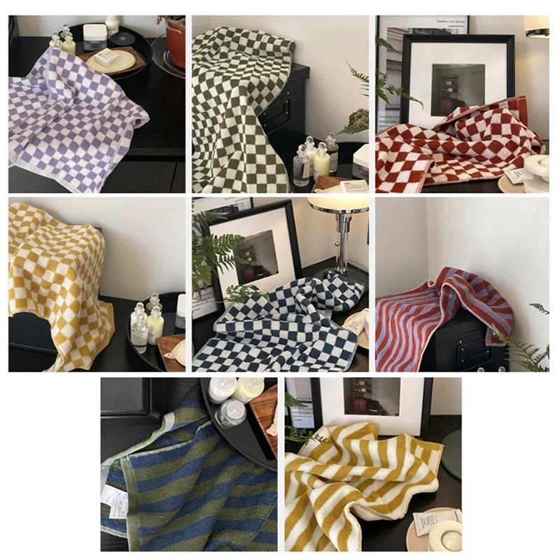 1PC Strip Plaid Print Bath Towel 70x140CM Plush Cotton Washcloths Washed Combed Cotton Soft Absorbent Luxury Bathroom Towels
1PC Strip Plaid Print Bath Towel 70x140CM Plush Cotton Washcloths Washed Combed Cotton Soft Absorbent Luxury Bathroom Towels