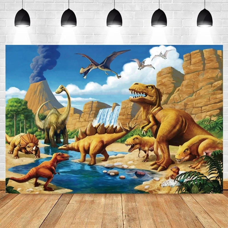 Children's Birthday Photography Backdrop Dinosaur Primitive Jungle Baby Shower Dinosaur Decoration Background Custom Banner Prop
Children's Birthday Photography Backdrop Dinosaur Primitive Jungle Baby Shower Dinosaur Decoration Background Custom Banner Prop