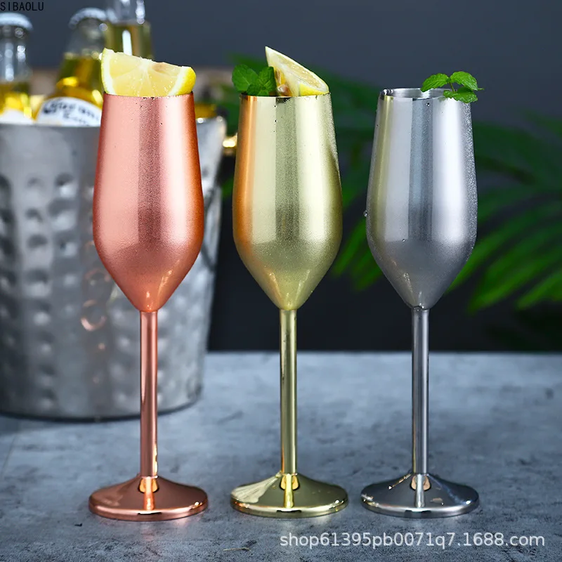 Stainless Steel Champagne Cup Wine Glass Cocktail Glass Creative Metal Wine Glass Bar Restaurant Goblet Rose Gold
Stainless Steel Champagne Cup Wine Glass Cocktail Glass Creative Metal Wine Glass Bar Restaurant Goblet Rose Gold