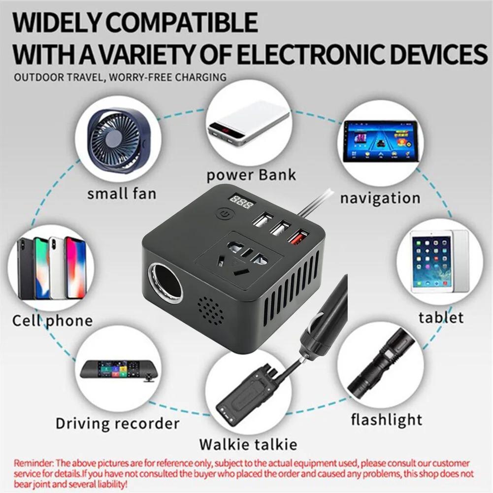 1pcs Inverter Converter Inverter Converter Charger Lighte Power Inverter Converter R Adapter Socket With Switch
1pcs Inverter Converter Inverter Converter Charger Lighte Power Inverter Converter R Adapter Socket With Switch