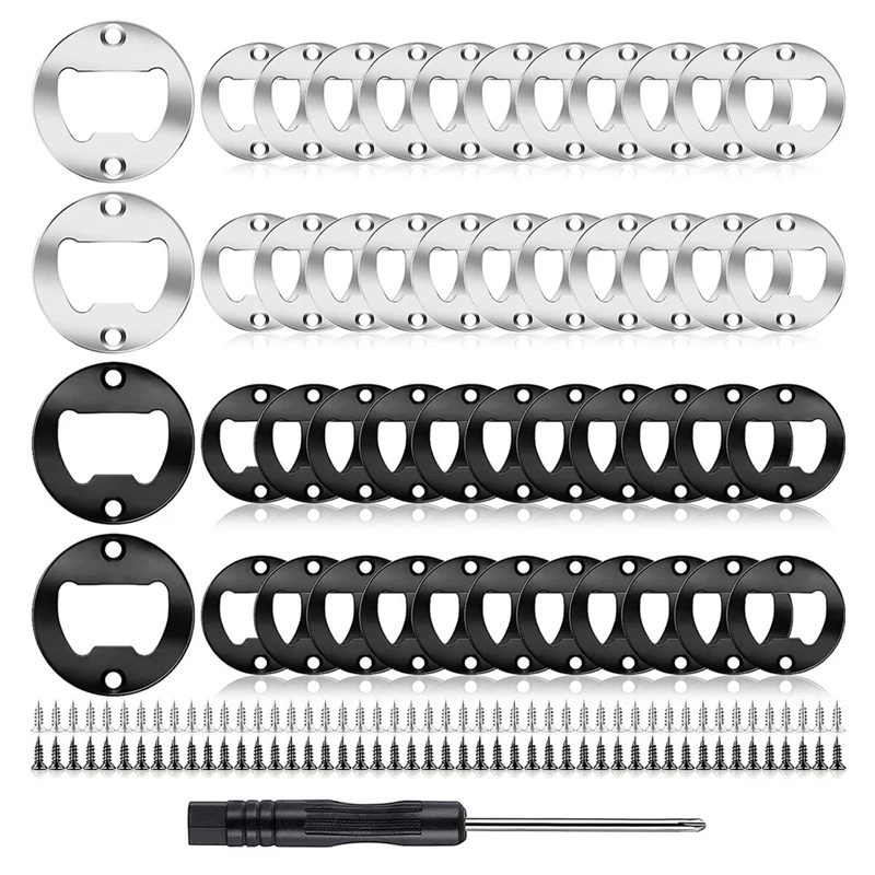 1 Set Bottle Opener Inserts Kits DIY Beer Opener Round DIY Bottle Opener Bottle Opener Hardware Black+Silver
1 Set Bottle Opener Inserts Kits DIY Beer Opener Round DIY Bottle Opener Bottle Opener Hardware Black+Silver