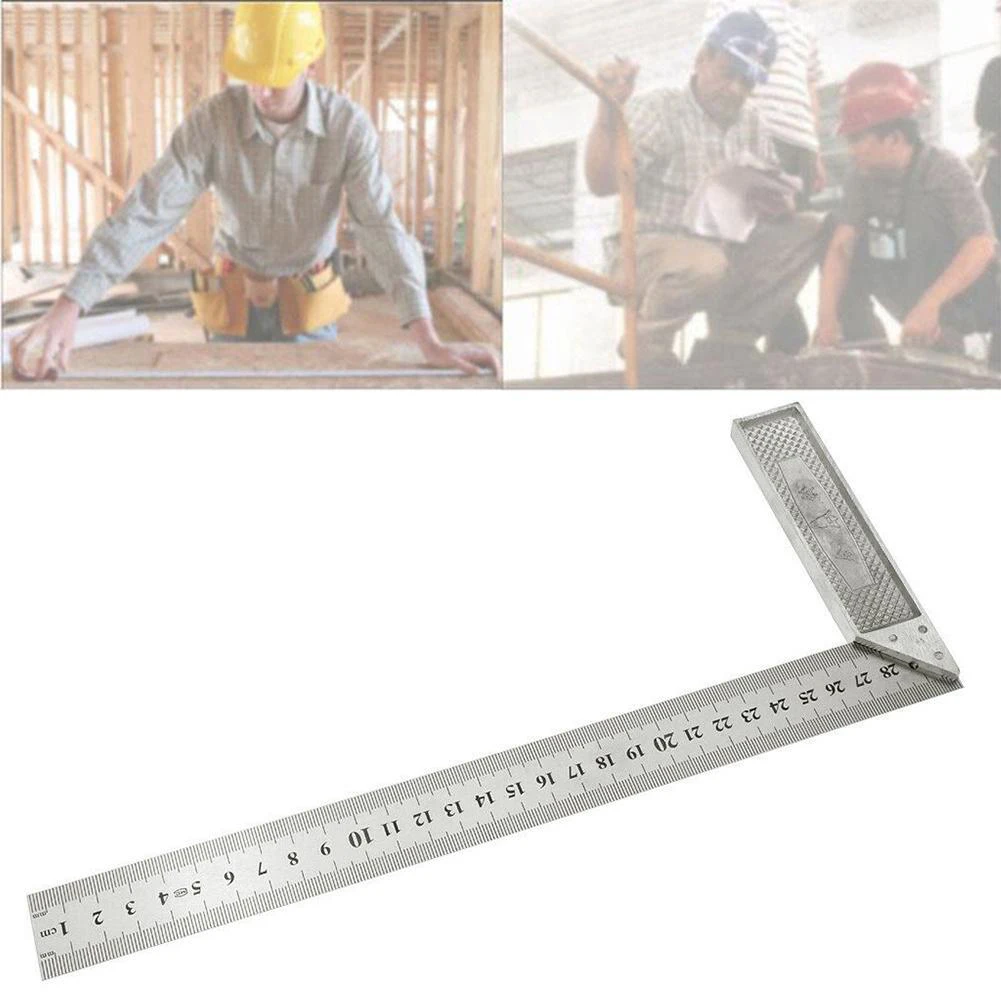 High Quality Stainless Steel Right Angle Ruler 300 mm Carpentry Square Woodworking Square Ruler
High Quality Stainless Steel Right Angle Ruler 300 mm Carpentry Square Woodworking Square Ruler