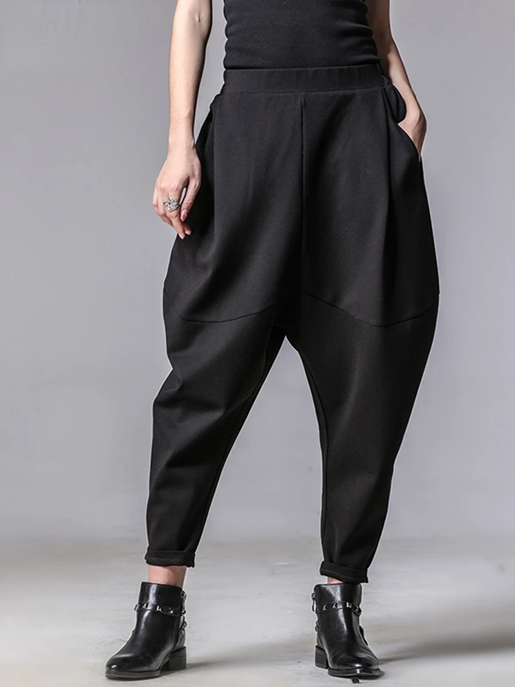 2022 New Spring Autumn High Elastic Waist Loose Spliced Pleated Harem Pants Women Trousers Fashion Tide All-match
2022 New Spring Autumn High Elastic Waist Loose Spliced Pleated Harem Pants Women Trousers Fashion Tide All-match