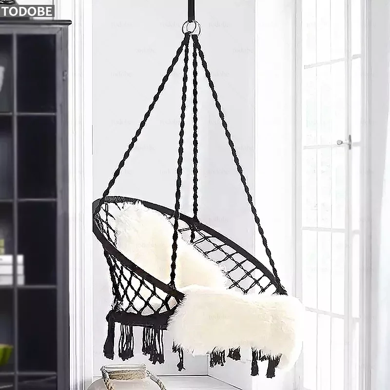 2023NEW Nordic Round Hammock Anti-rollover Swing Rope Outdoor Indoor Hanging Tassel Hanging Chair Garden Seat for Child Adult Ha
2023NEW Nordic Round Hammock Anti-rollover Swing Rope Outdoor Indoor Hanging Tassel Hanging Chair Garden Seat for Child Adult Ha