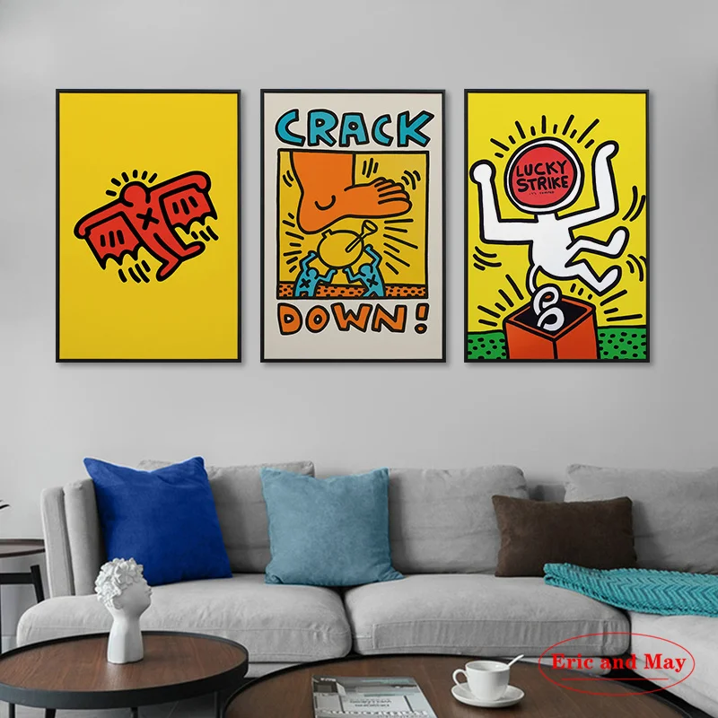 Keith Exhibition Abstract Haring Pop Art Canvas Painting Wall Art Picture Vintage Poster Decorative Home Decor Affiche
Keith Exhibition Abstract Haring Pop Art Canvas Painting Wall Art Picture Vintage Poster Decorative Home Decor Affiche