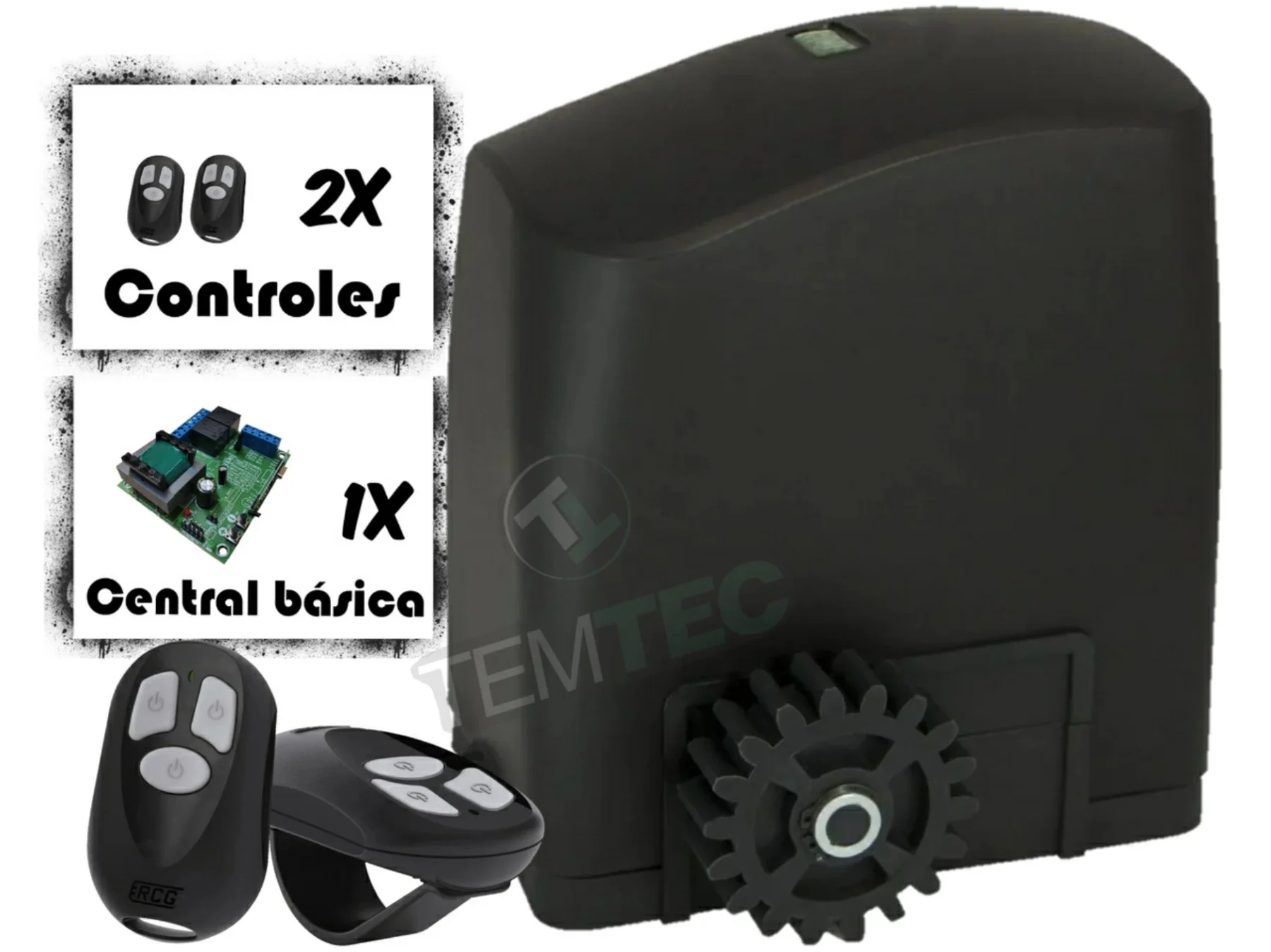 KIT MOTOR PORTÃO DESLIZANTE RCG PL 300Kg 1/5CV 127V or 220V + 2 CONTROLES SEM CREMALHEIRAS
KIT MOTOR PORTÃO DESLIZANTE RCG PL 300Kg 1/5CV 127V or 220V + 2 CONTROLES SEM CREMALHEIRAS