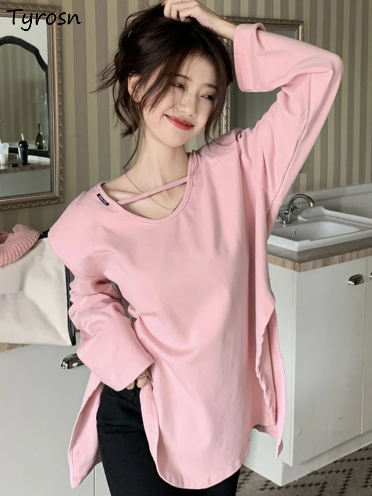 Long Sleeve T-shirts Women Autumn Design Fashion Simple Hotsweet Loose Pure Tender Stylish Tops All-match Students Korean Style
Long Sleeve T-shirts Women Autumn Design Fashion Simple Hotsweet Loose Pure Tender Stylish Tops All-match Students Korean Style