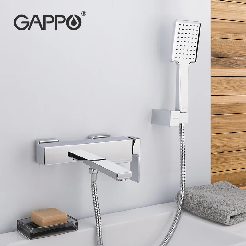 

GAPPO shower faucets brass wall mounted bathroom shower mixer bathroom rainfall shower bathtub faucets waterfall shower faucet