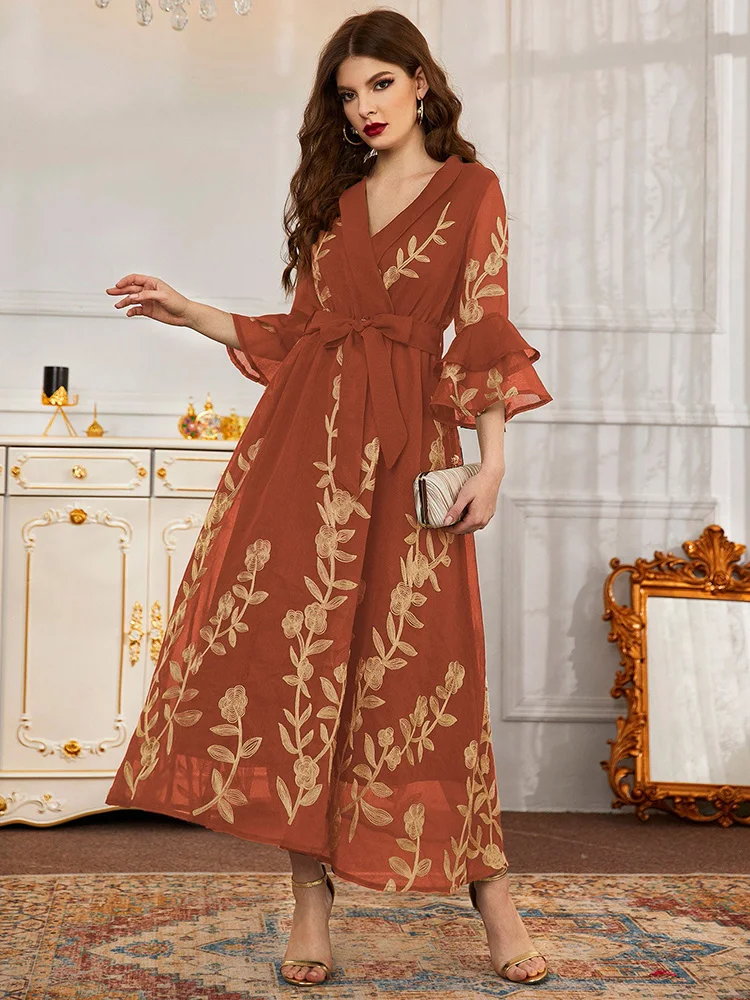 TOLEEN Women Casual Elegant Maxi Long Dresses 2022 New Summer Luxury Embroidery Arabic Turkey African Evening Party Robe Vestido
TOLEEN Women Casual Elegant Maxi Long Dresses 2022 New Summer Luxury Embroidery Arabic Turkey African Evening Party Robe Vestido