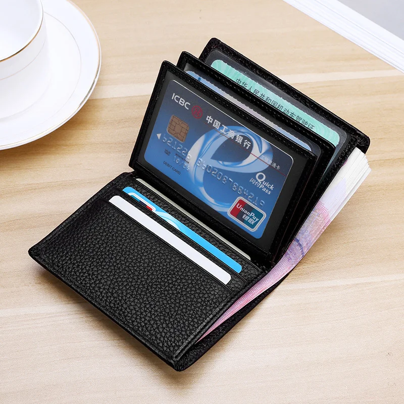 8.5*11cm Genuine Leather Mens Wallet with Credit Card Holders Id Windows Documents Wallet for Men 
8.5*11cm Genuine Leather Mens Wallet with Credit Card Holders Id Windows Documents Wallet for Men
