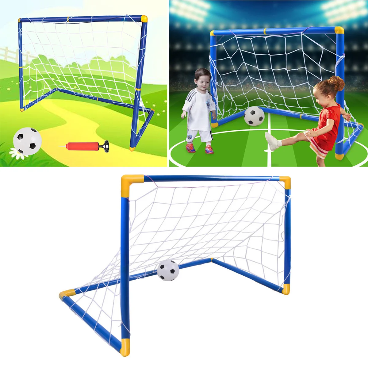 Portable Soccer Goal Door DIY Assembly Football Door Soccer Gate Fun Outdoor Indoor Game (90cm, Blue)
Portable Soccer Goal Door DIY Assembly Football Door Soccer Gate Fun Outdoor Indoor Game (90cm, Blue)