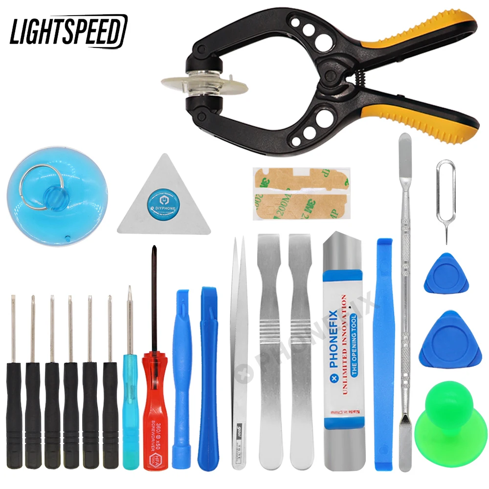 24 IN 1 Mobile Phone Screen Opening Repair Tool Kit Spudger Tweezers Screwdrivers Set for iPhone Samsung Remove Screen Tools
24 IN 1 Mobile Phone Screen Opening Repair Tool Kit Spudger Tweezers Screwdrivers Set for iPhone Samsung Remove Screen Tools