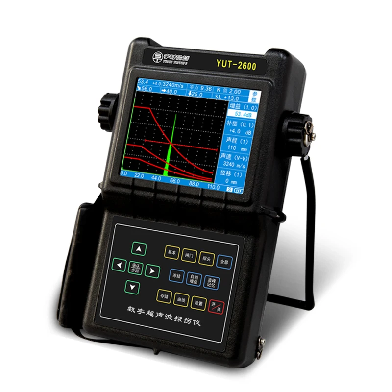 Yushi Ultrasonic Flaw Detector YUT2600 Metal Crack Detector DAC Curve Automatic Gain Flaw Positioning Distance Compensation
Yushi Ultrasonic Flaw Detector YUT2600 Metal Crack Detector DAC Curve Automatic Gain Flaw Positioning Distance Compensation