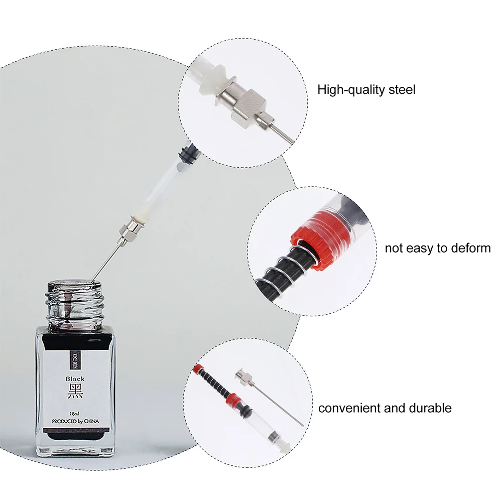 Ink Pen Fountain Syringe Absorber Converter Filler Spring Refill Auxiliary Cartridge Supplies Absorption Tool Filling Fill
Ink Pen Fountain Syringe Absorber Converter Filler Spring Refill Auxiliary Cartridge Supplies Absorption Tool Filling Fill