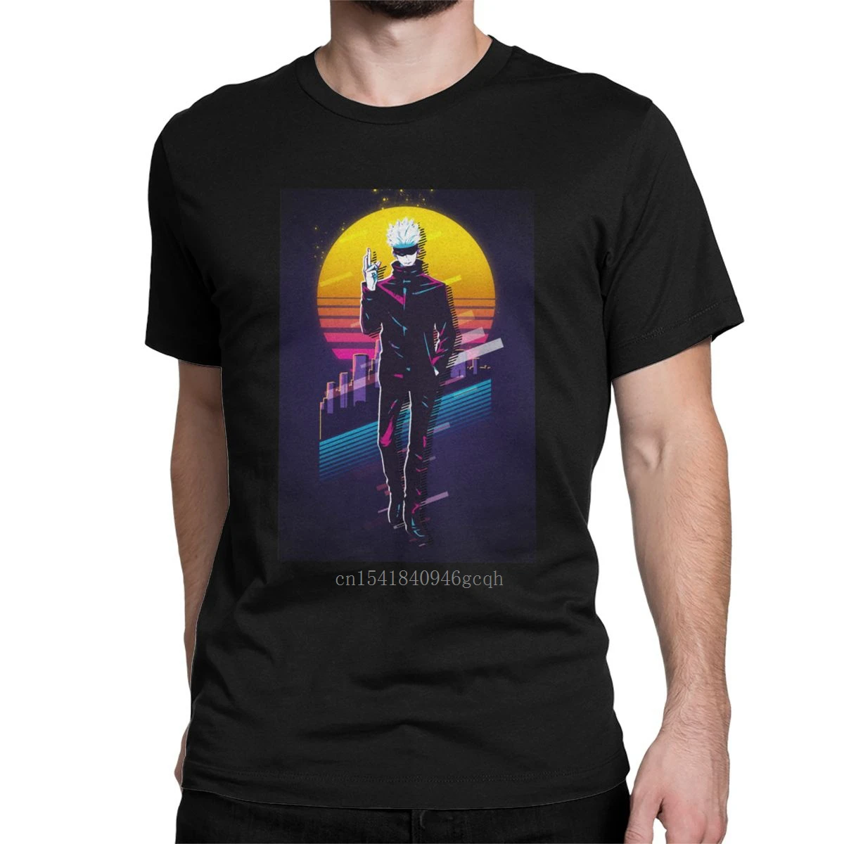 Funny Jujutsu Kaisen Satoru Gojo 80s Retro T-Shirt Men Round Neck Cotton T Shirt Volleyball Anime Tee Shirt Graphic Clothes
Funny Jujutsu Kaisen Satoru Gojo 80s Retro T-Shirt Men Round Neck Cotton T Shirt Volleyball Anime Tee Shirt Graphic Clothes