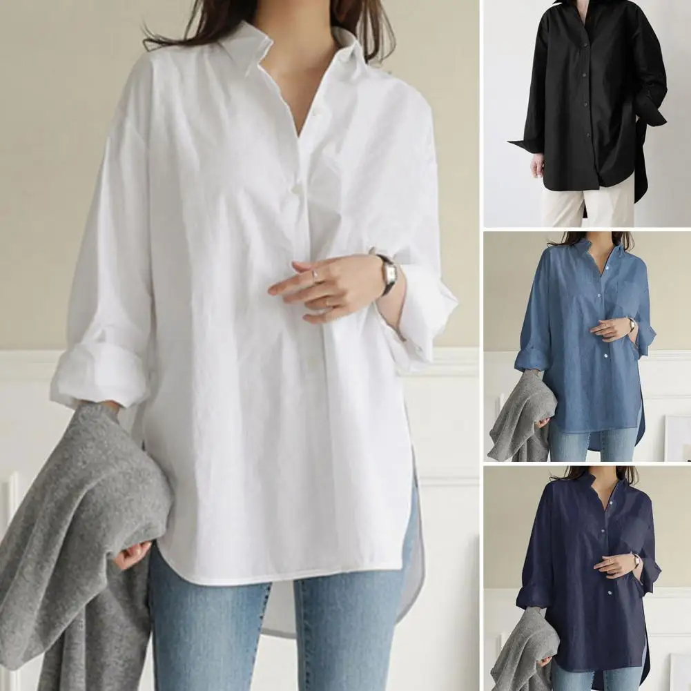 Anti-Pilling Beautiful High-low Hem Side Split Loose Shirt Comfortable Shirt Top Pure Colors Streetwear
Anti-Pilling Beautiful High-low Hem Side Split Loose Shirt Comfortable Shirt Top Pure Colors Streetwear