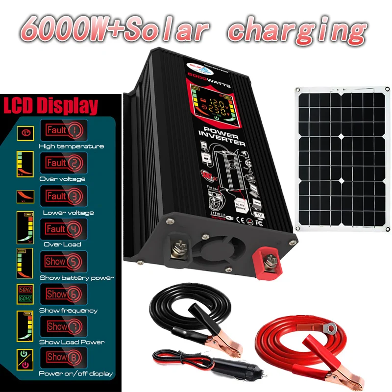 6000 Вт комплект системы солнечной энергии Улучшенный инвертор Синусоидальная волна двойная Usb батарея панель 30a контроллер аварийный источник питания
6000 Вт комплект системы солнечной энергии Улучшенный инвертор Синусоидальная волна двойная Usb батарея панель 30a контроллер аварийный источник питания