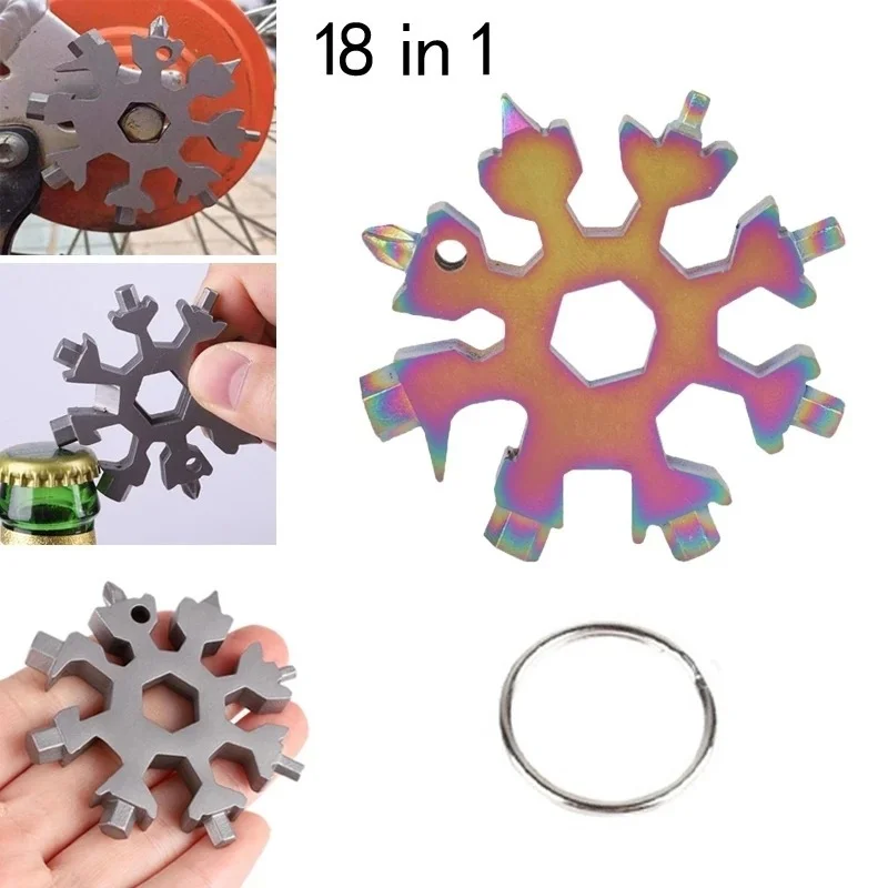 19 In 1 Stainless Steel Snowflake Multifunctional Outdoor Emergency Tool 18 In 1 Wrench Snowflake Multifunctional Tool
19 In 1 Stainless Steel Snowflake Multifunctional Outdoor Emergency Tool 18 In 1 Wrench Snowflake Multifunctional Tool