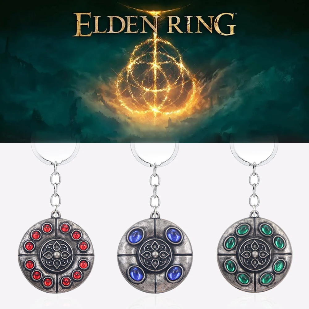 Game Elden Ring Talisman Keychain Cerulean Amber Medallion Pendant Moonlight Altars Key Chain Car Bag Jewelry Accessaries
Game Elden Ring Talisman Keychain Cerulean Amber Medallion Pendant Moonlight Altars Key Chain Car Bag Jewelry Accessaries
