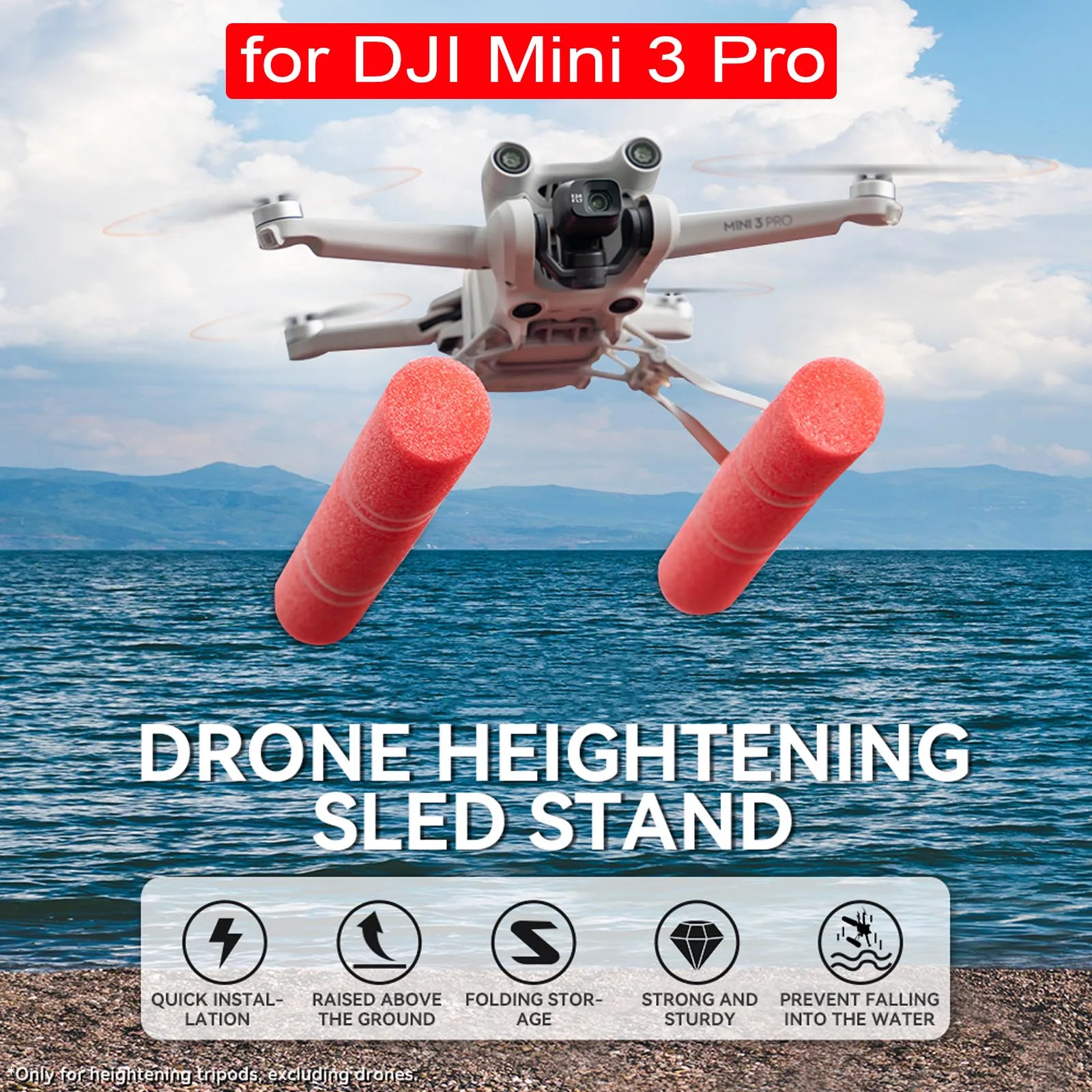 DJI Mavic Mini 3 Pro Landing Skid Float Kit Landing Gear Landing On Water For DJI Mavic Mini 3 Pro Drone Accessories
DJI Mavic Mini 3 Pro Landing Skid Float Kit Landing Gear Landing On Water For DJI Mavic Mini 3 Pro Drone Accessories