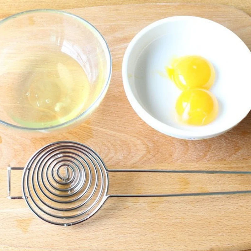 Egg White Separator Spiral Stainless Steel Egg Yolk Remover Egg Dividers Hand Held Egg Cake Making Kitchen Cooking Tool
Egg White Separator Spiral Stainless Steel Egg Yolk Remover Egg Dividers Hand Held Egg Cake Making Kitchen Cooking Tool