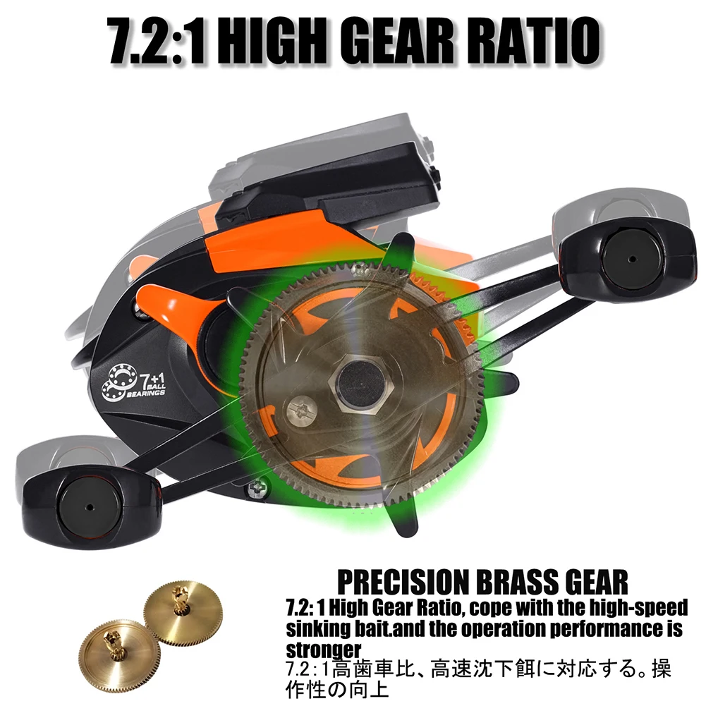 7.2:1 Bite Alarm Digital Fishing Baitcasting Reel Line Counter Depth Position Left / Right Hand Fishing Reel Fish Tackle Parts
7.2:1 Bite Alarm Digital Fishing Baitcasting Reel Line Counter Depth Position Left / Right Hand Fishing Reel Fish Tackle Parts