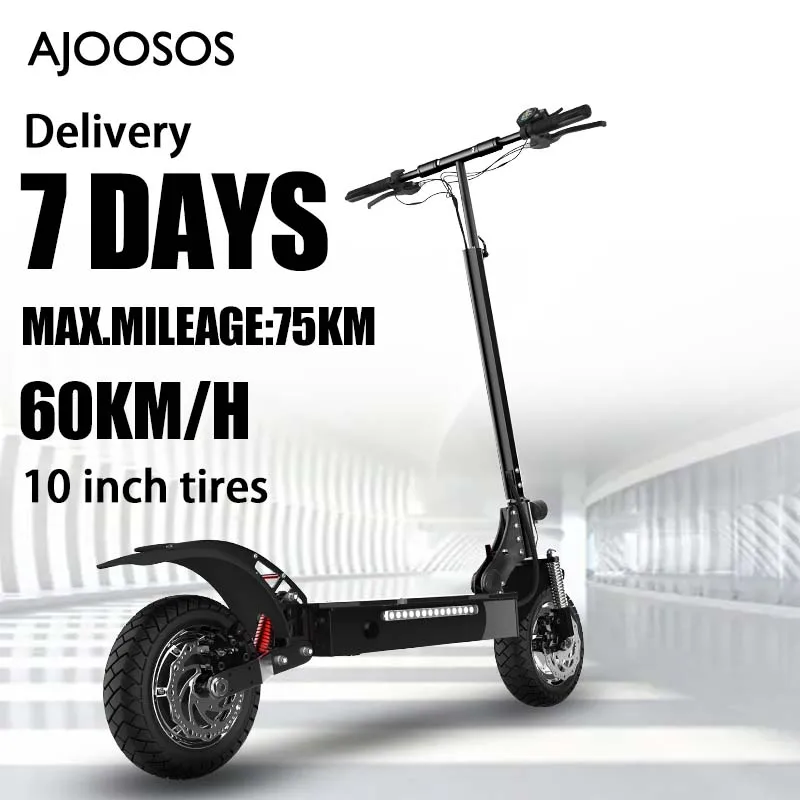 Portable Electric Scooter 48V 1300w Fast Charging Electric Scooter with 75km Long Range Double Suspension E Scooter USA/EU Stock
Portable Electric Scooter 48V 1300w Fast Charging Electric Scooter with 75km Long Range Double Suspension E Scooter USA/EU Stock
