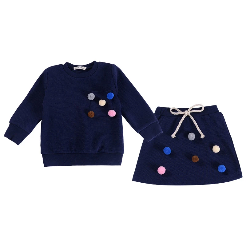 Autumn Girls Clothing Suit Long Sleeve Sweater Top Short Skirt Dresses 2-6T Fashion 2pcs Kids Clothes Roupas School Uniform 2021
Autumn Girls Clothing Suit Long Sleeve Sweater Top Short Skirt Dresses 2-6T Fashion 2pcs Kids Clothes Roupas School Uniform 2021