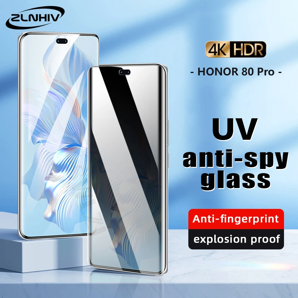 ZLNHIV UV Tempered Glass For Honor 80 60 SE 50 pro UV anti-spy Glass Honor 70 pro plus screen protector Privacy protective film
ZLNHIV UV Tempered Glass For Honor 80 60 SE 50 pro UV anti-spy Glass Honor 70 pro plus screen protector Privacy protective film