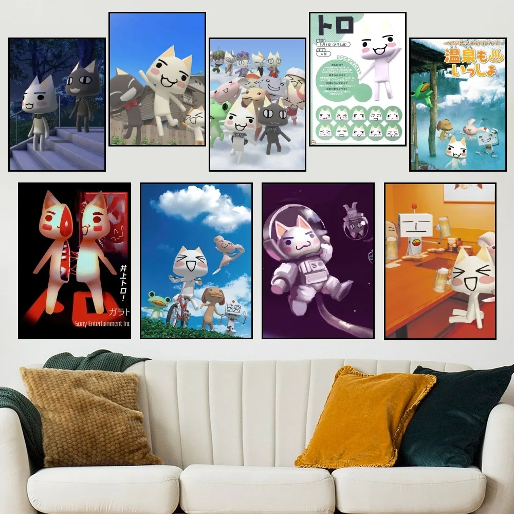 Милый Постер в виде Торо-кошки, принты, Настенная картина, украшение для спальни, гостиной, офиса, дома 
Милый Постер в виде Торо-кошки, принты, Настенная картина, украшение для спальни, гостиной, офиса, дома