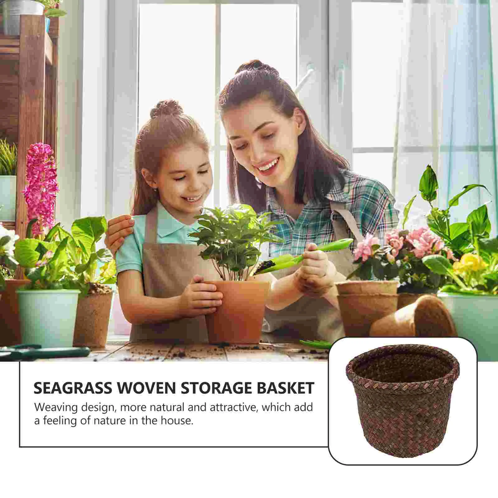 Большой внутренний плантатор, Органический цветочный контейнер ручной работы, водный гиацинт 15x12 см, офисное плетение морских водорослей
Большой внутренний плантатор, Органический цветочный контейнер ручной работы, водный гиацинт 15x12 см, офисное плетение морских водорослей