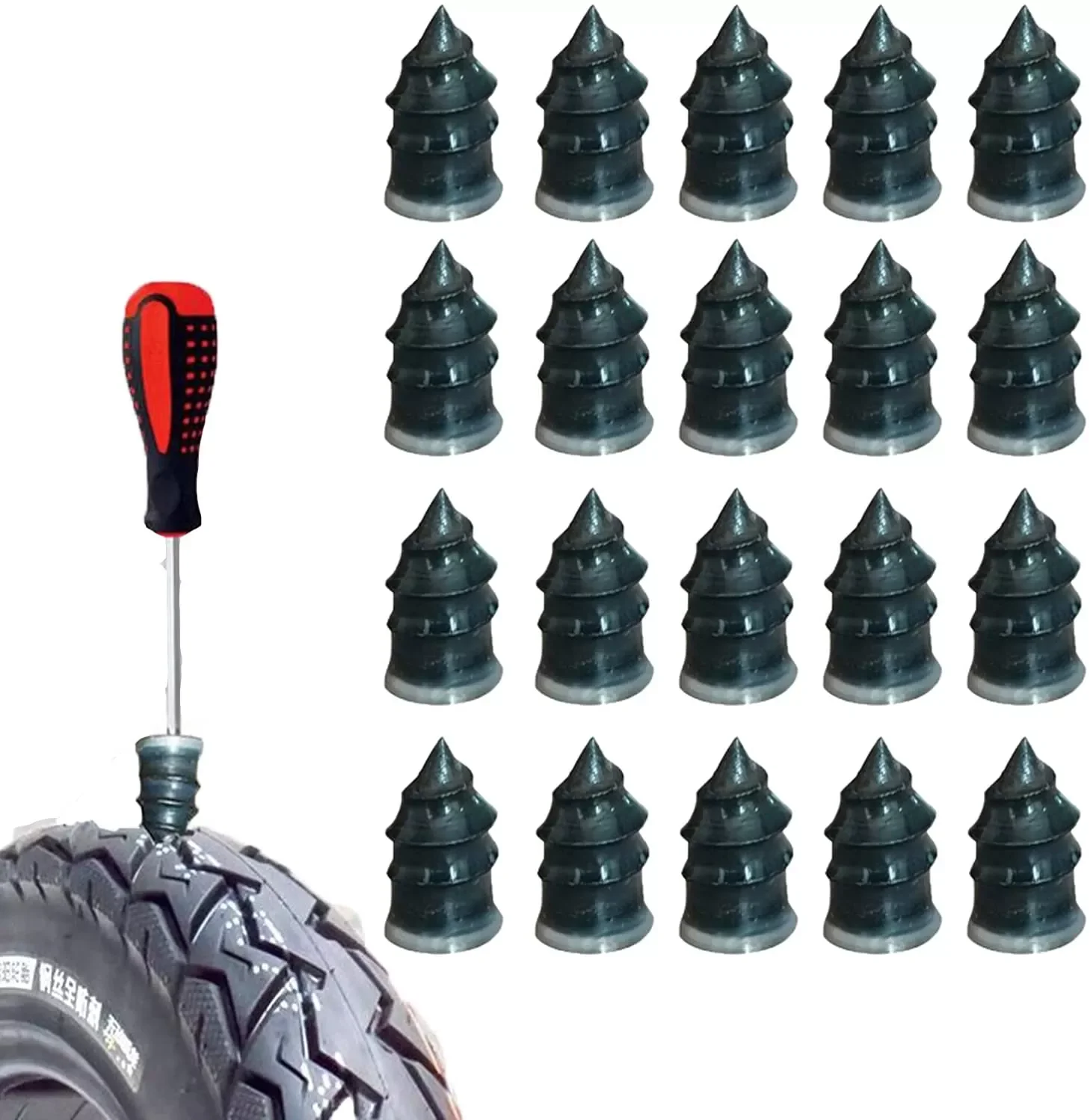 Vacuum Tyre Repair Nail For Motorcycle Tubeless Tyre Repair Rubber Nails Self-tire Repair Tire Film Nail
Vacuum Tyre Repair Nail For Motorcycle Tubeless Tyre Repair Rubber Nails Self-tire Repair Tire Film Nail