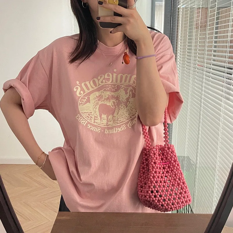 Pink T Shirt Women Female Clothing Sexy Top Friends Korean Style Graphic Tee Urban Retro Printed T-shirt Y2k Aesthetic Crop tops
Pink T Shirt Women Female Clothing Sexy Top Friends Korean Style Graphic Tee Urban Retro Printed T-shirt Y2k Aesthetic Crop tops