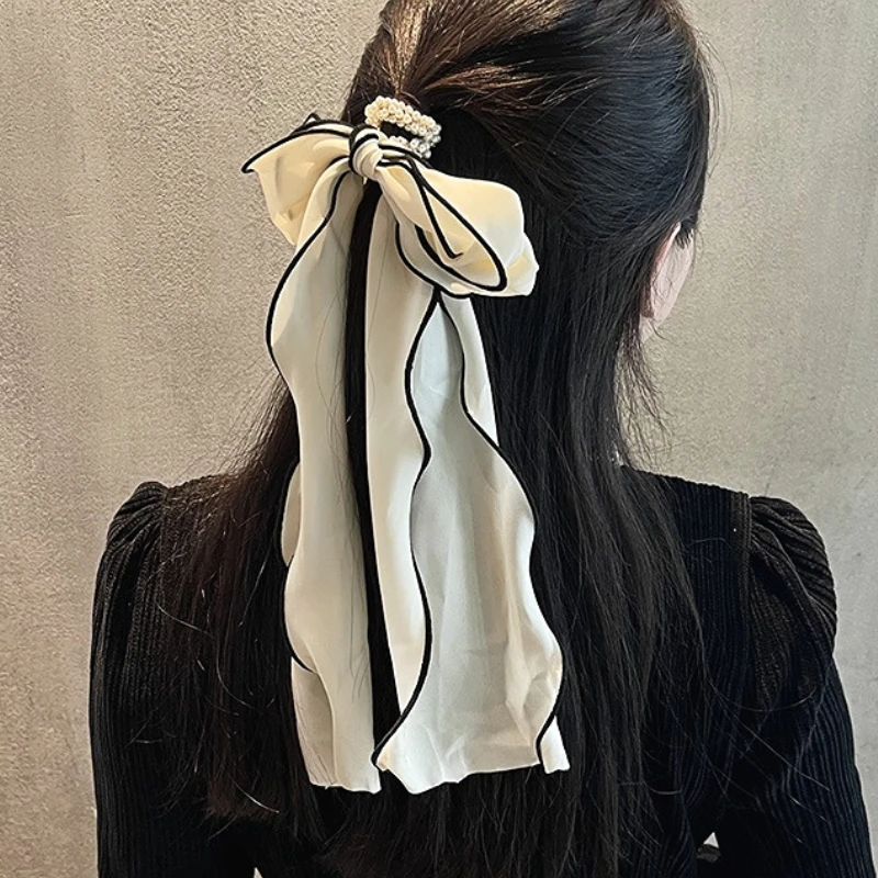 High-quality Elegant Bow Tie Elastic Hair Bands Fabric Streamer Large Intestine Sweet Rope Accessories for Girls
High-quality Elegant Bow Tie Elastic Hair Bands Fabric Streamer Large Intestine Sweet Rope Accessories for Girls