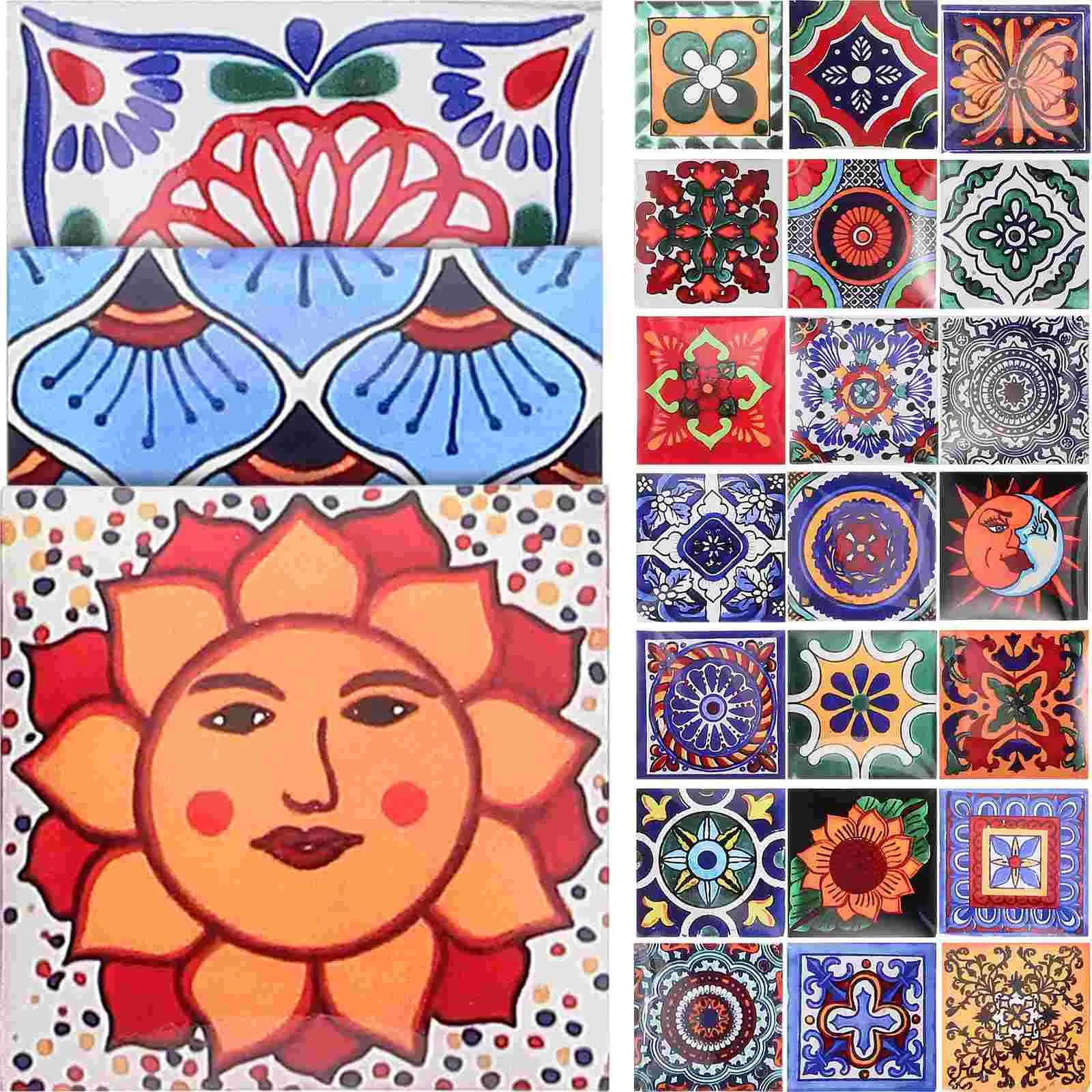 24 Sheets Vintage Tile Stickers Kitchen Floor Wall Tiles Peel Borders Backsplash Waterproof
24 Sheets Vintage Tile Stickers Kitchen Floor Wall Tiles Peel Borders Backsplash Waterproof