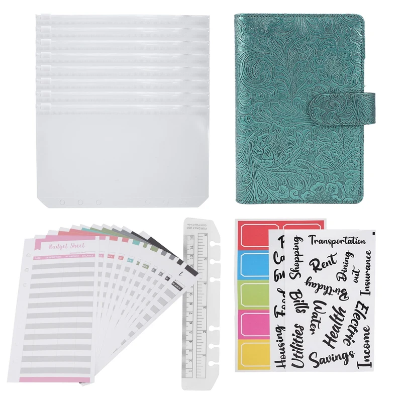 A6 Money Budget Ring Binder-Saving Wallet Organiser Binder With Pockets,Cash Stuffing Budget Wallet Planner Binder
A6 Money Budget Ring Binder-Saving Wallet Organiser Binder With Pockets,Cash Stuffing Budget Wallet Planner Binder