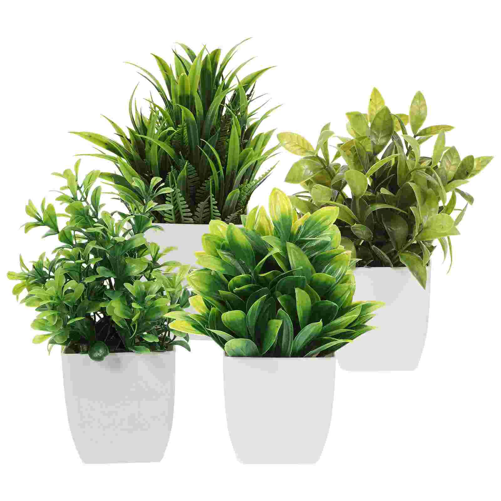 4 Pcs Dining Table Decor Artificial Potted Faux Plants Fake Bonsai Figurine Office
4 Pcs Dining Table Decor Artificial Potted Faux Plants Fake Bonsai Figurine Office