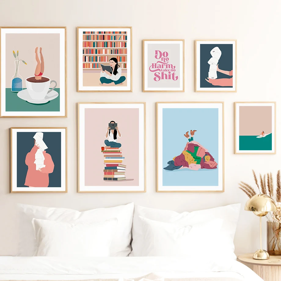 Toilet Paper Surf Coffee Cat Minimalist Wall Art Canvas Prints Nordic Posters Wall Decor Pictures Oil Painting Living Room Decor
Toilet Paper Surf Coffee Cat Minimalist Wall Art Canvas Prints Nordic Posters Wall Decor Pictures Oil Painting Living Room Decor
