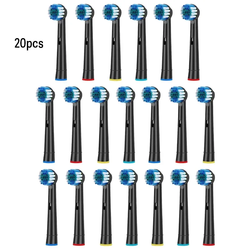 20pcs Black Replacement Brush Heads For Oral B D12 D16 D100 Toothbrush Heads Advance Power Pro Health Electric Toothbrush Heads
20pcs Black Replacement Brush Heads For Oral B D12 D16 D100 Toothbrush Heads Advance Power Pro Health Electric Toothbrush Heads