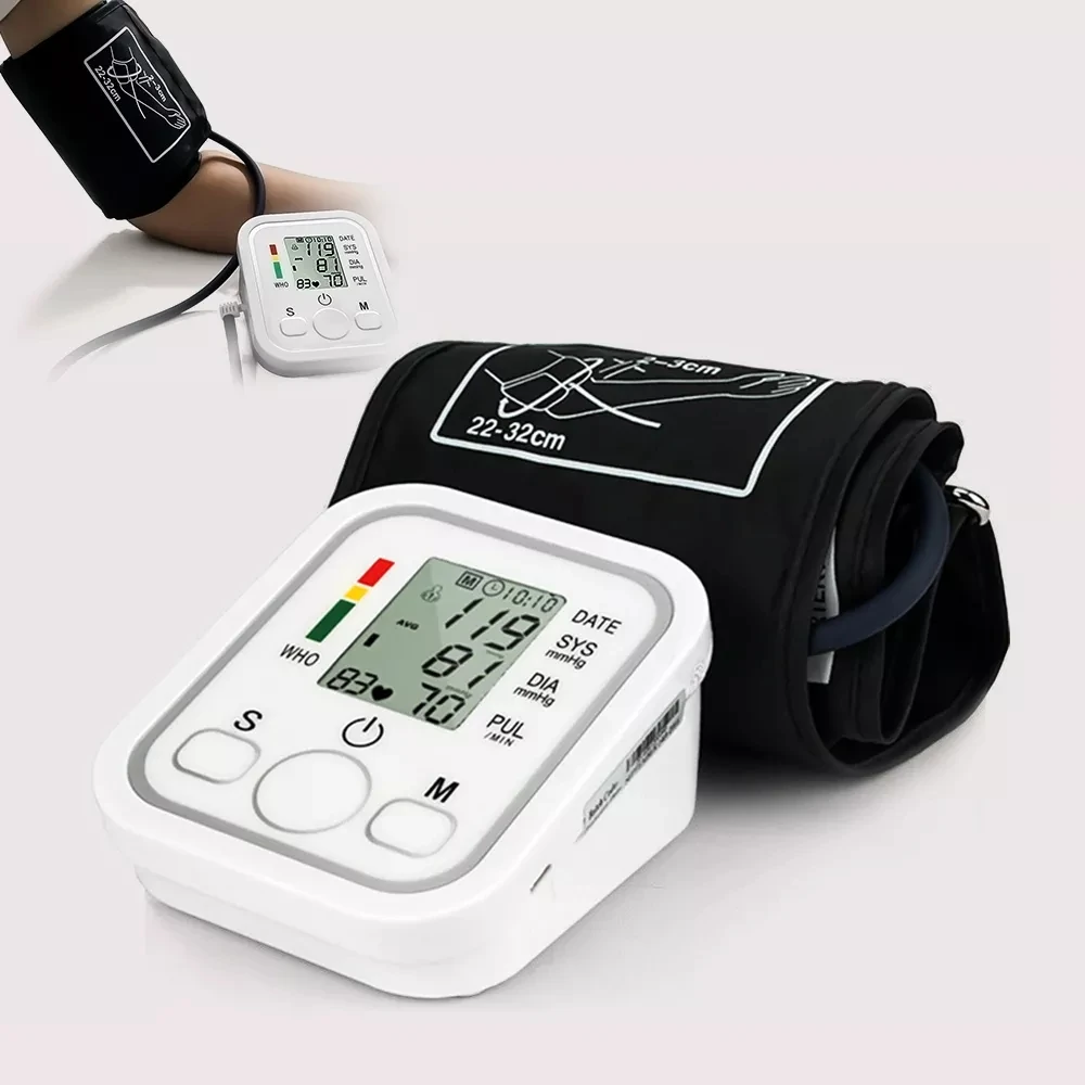 Arm Automatic Blood Pressure Monitor BP Household Sphygmomanometer Digital Pressure Meter for Measuring Arterial Pressure
Arm Automatic Blood Pressure Monitor BP Household Sphygmomanometer Digital Pressure Meter for Measuring Arterial Pressure