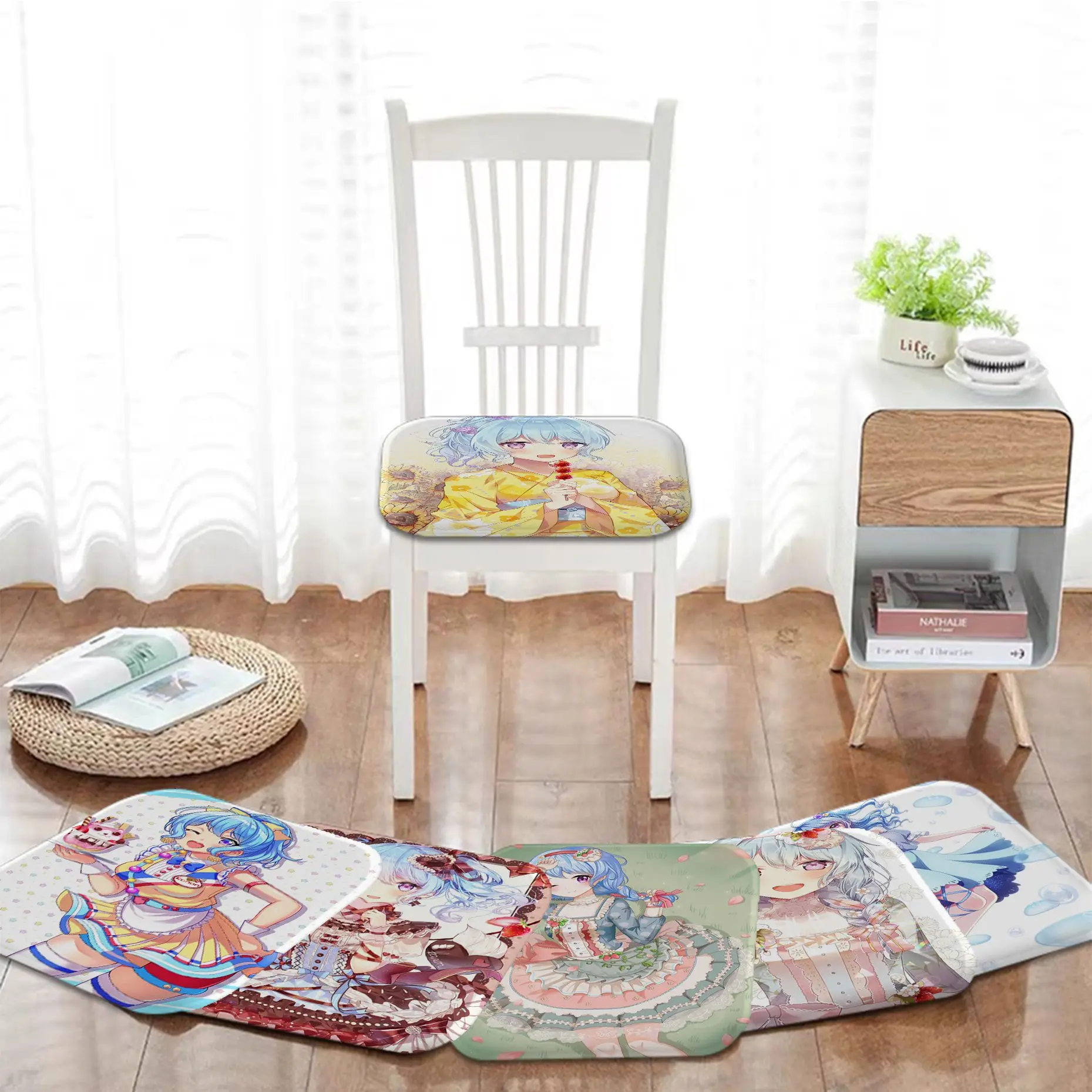 

Matsubara Kanon четыре сезона подушка для стула мягкая женская комфортная дышащая 45x45 см Коврик для стула